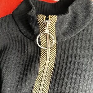 Vintage Howard Wolfe Zippered Top